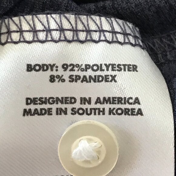 Rhoback Performance Polo Shirt Men L Blue Back the Blue Flag Short Sleeve Golf - Picture 10 of 12